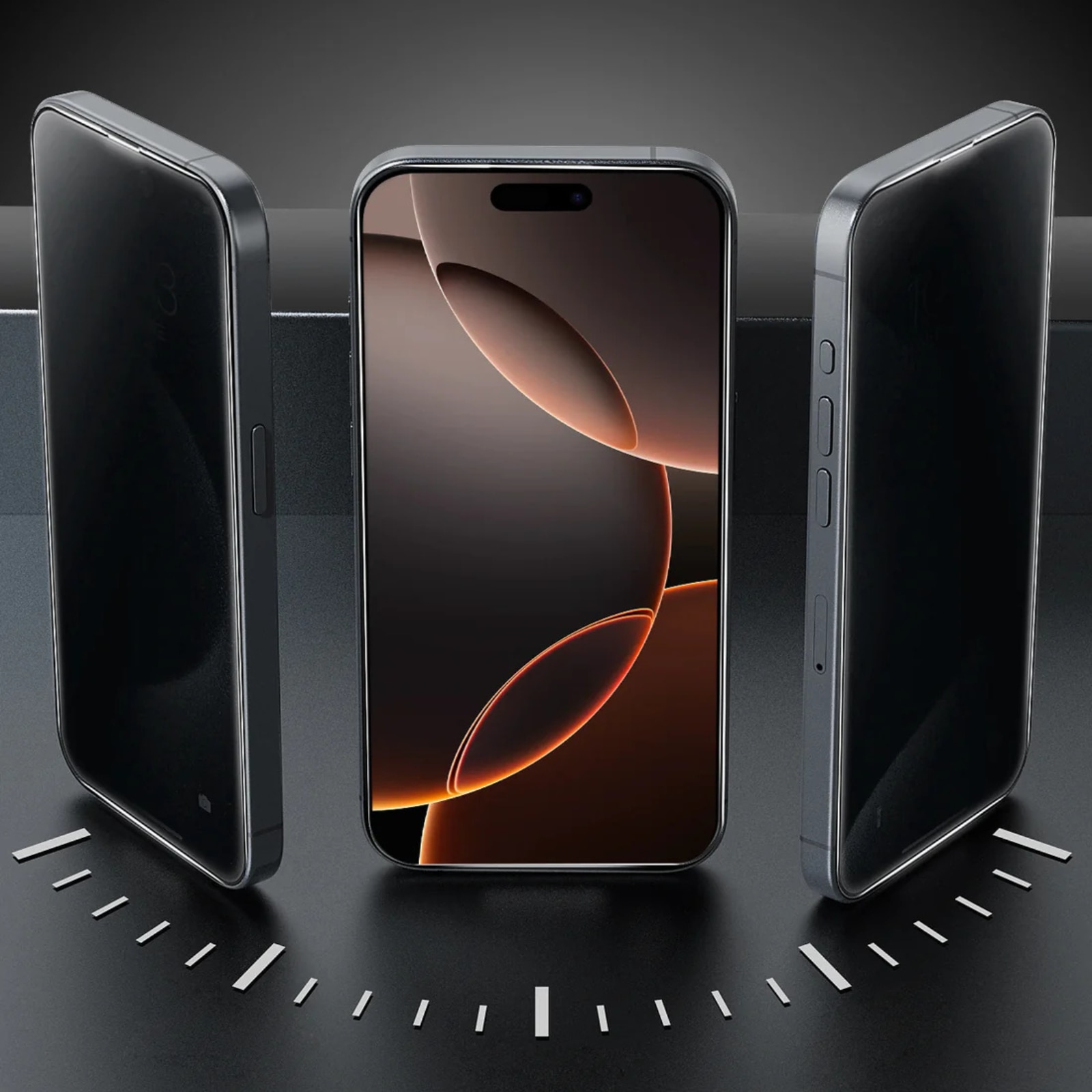 Kit Folie Sticla Privacy, Titan Dust Removal Easy App pentru iPhone 13 /13 Pro /14 / 16E/ 17E