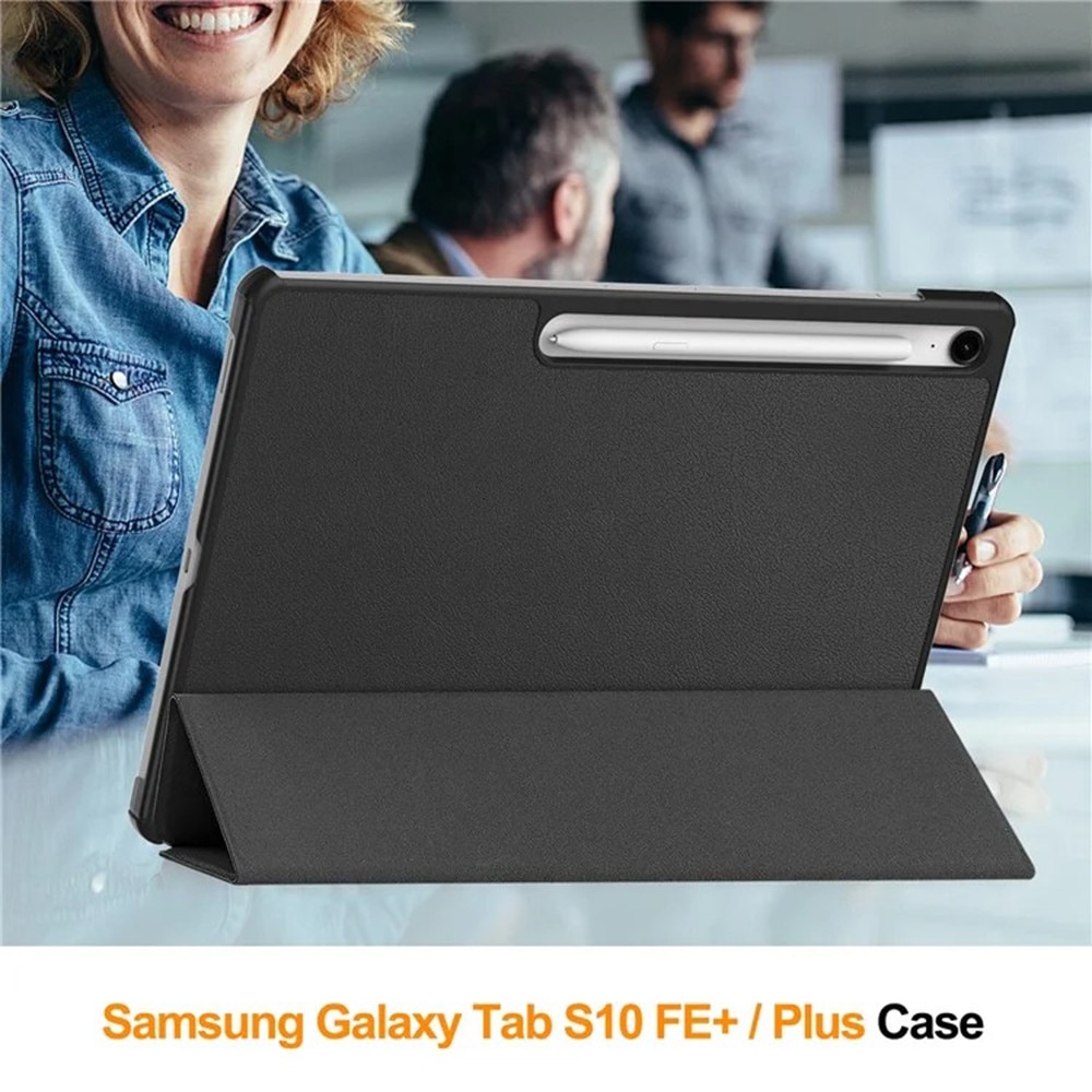 Husa pentru Samsung Galaxy Tab S10 FE Plus, I10, Microfibra, Black