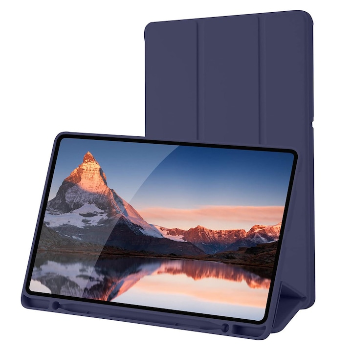 Husa Protectie pentru Samsung Galaxy Tab S6 Lite 2020/2022/2024, B54, TPU, Dark Blue