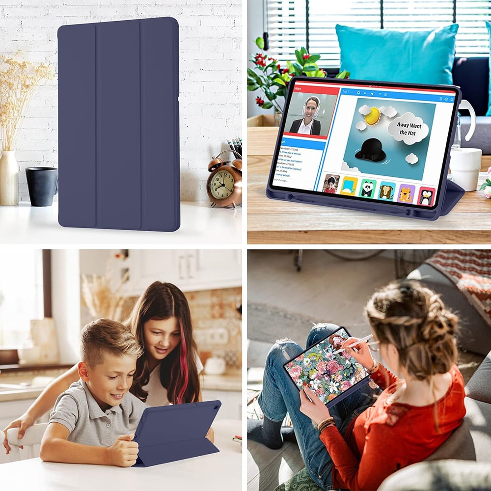 Husa Protectie pentru Samsung Galaxy Tab S6 Lite 2020/2022/2024, B54, TPU, Dark Blue