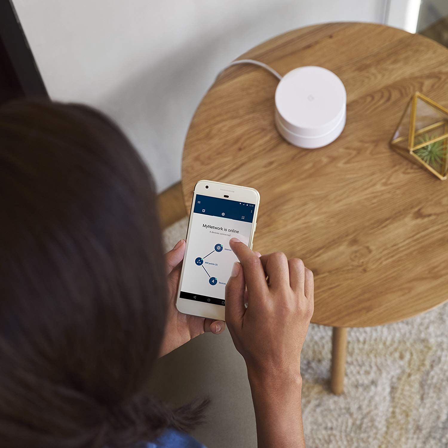Router Google Wifi, Home Solution, AC1200, White