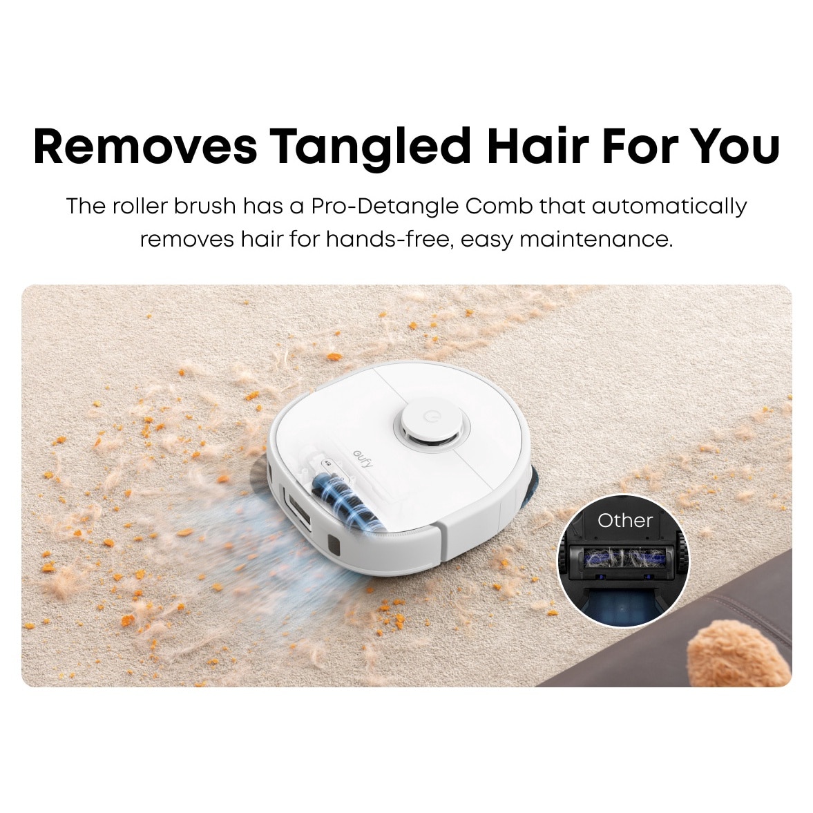 Aspirator robot eufy X10 Pro Omni, 8,000 Pa, Tehnologie MopMaster 2.0, Recipient de praf de 2.5L cu golire automata + uscarea mopului la 45°C, Rezervor de apa de 3L, Autonomie de 173 min, Evitare a obstacolelor cu AI, Alb