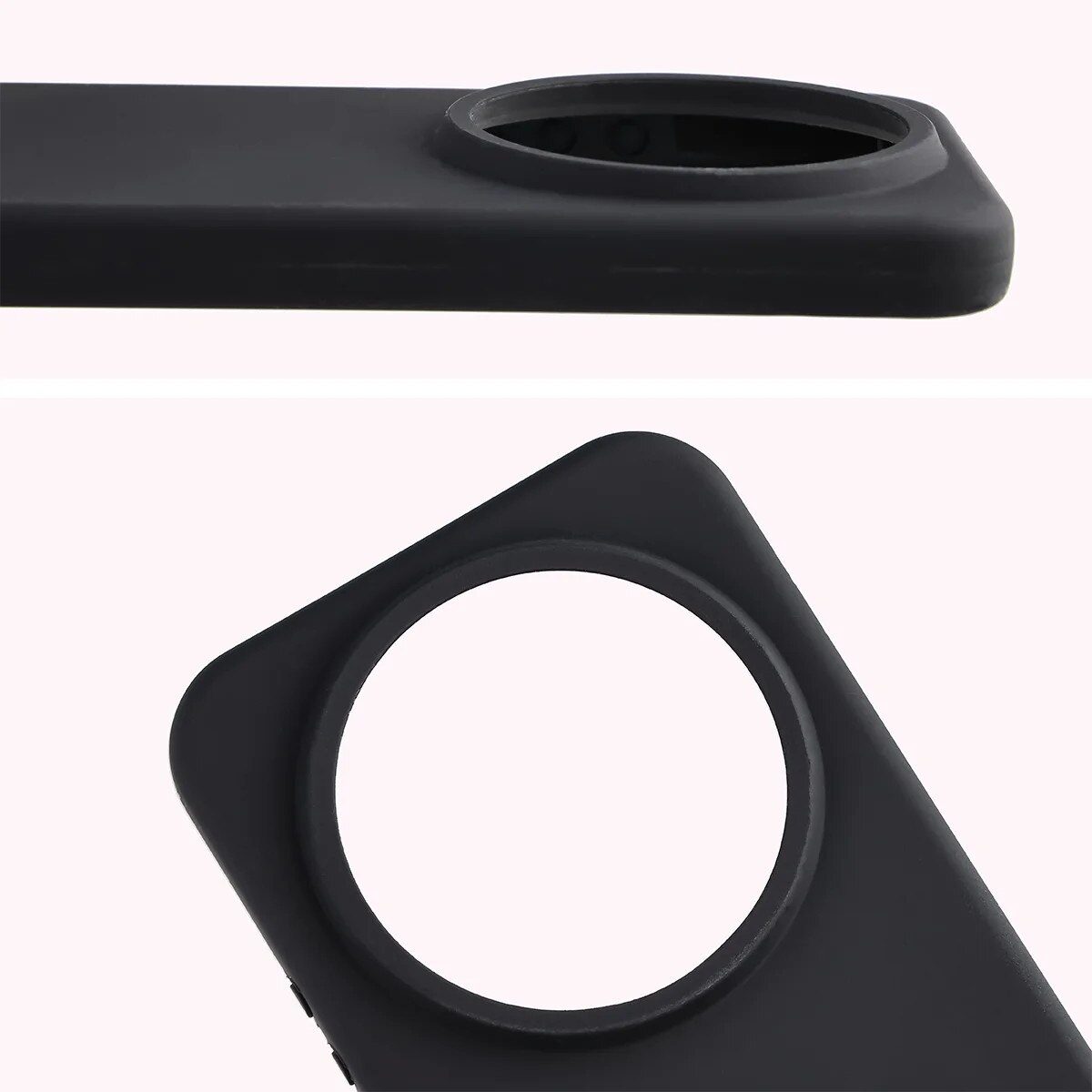 Husa din silicon Bizon Soft Case pentru Xiaomi 17 Ultra, Negru