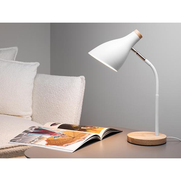 Lampa de birou Tracer Scandi, 40 W, Soclu E27 (Alb)