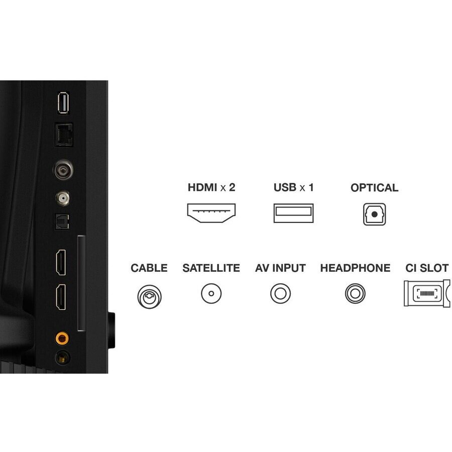 Televizor TCL QLED 43V5C, 108 cm, Smart Google TV, Full HD, clasa F, (Model 2025), Negru
