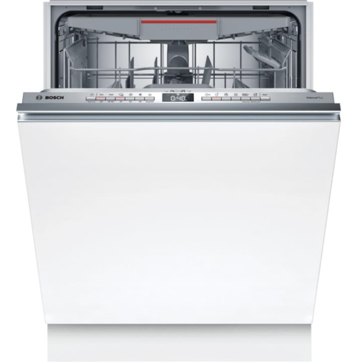 Masina de spalat vase incorporabila Bosch SMV4EMX71S, 14 seturi, 6 programe, clasa B, latime 59,8 cm, Alb