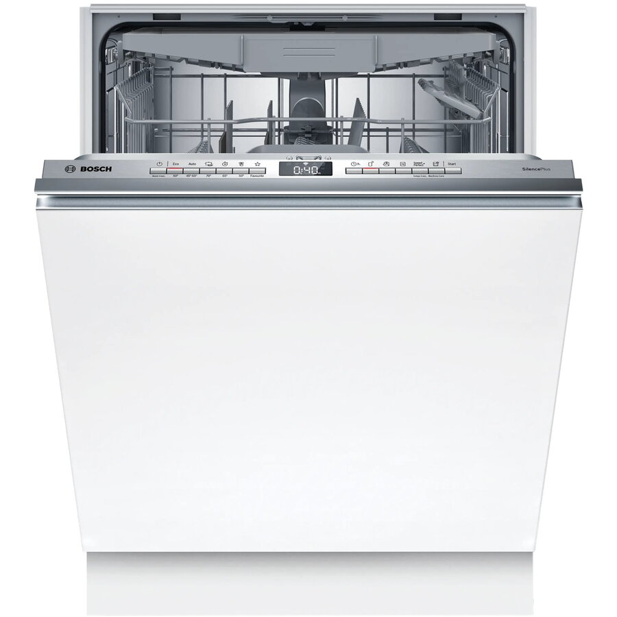 Masina de spalat vase incorporabila Bosch SMV4EMX71S, 14 seturi, 6 programe, clasa B, latime 59,8 cm, Alb