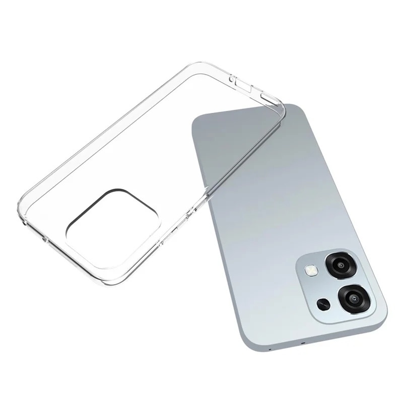 Husa pentru Oppo Reno A6 Pro 4G / A6 Pro 5G, ClearGuard, din silicon transparent, set cu sticker, Transparenta