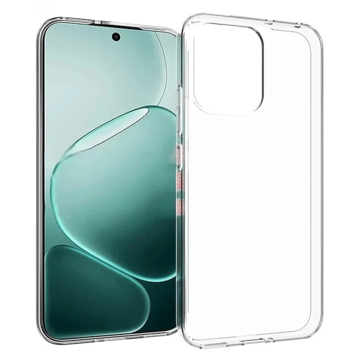 Husa pentru Oppo Reno A6 Pro 4G / A6 Pro 5G, ClearGuard, din silicon transparent, set cu sticker, Transparenta