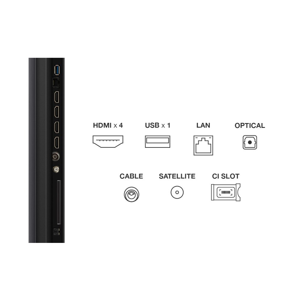 Televizor TCL Mini LED 85Q6C, 215 cm, Smart Google TV, 4K Ultra HD, WiFi, CI+, (Model 2025), Negru