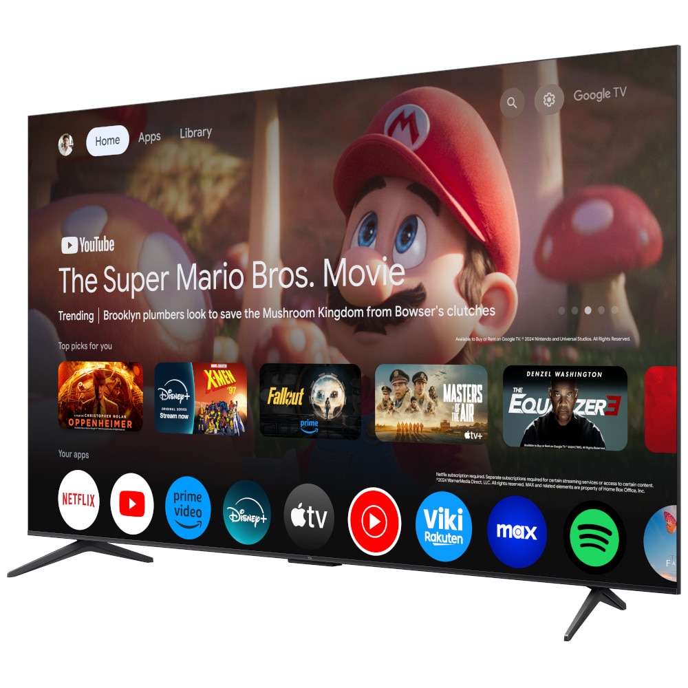 Televizor TCL Mini LED 85Q6C, 215 cm, Smart Google TV, 4K Ultra HD, WiFi, CI+, (Model 2025), Negru