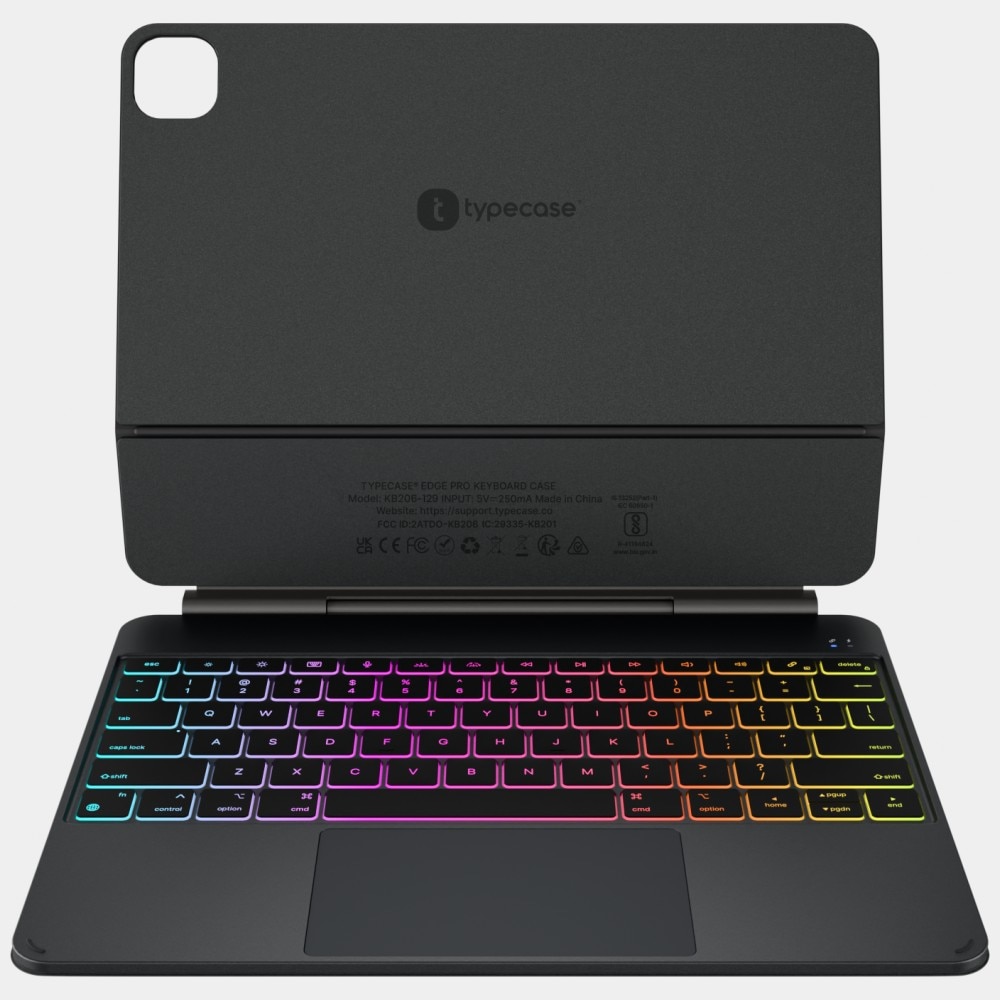 Husa Typecase Edge Pro cu tastatura pentru iPad Air 13 inch negru