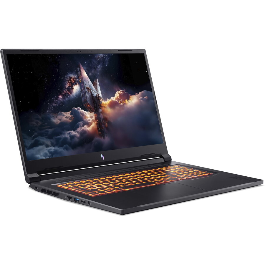 Laptop Acer Nitro V 17 ANV17-41-R27Z, 17.3 inch, QHD IPS, AMD Ryzen AI 7-260H, 32GB RAM, 1TB SSD, Nvidia GeForce RTX 5060 8GB, Windows 11 Home, Negru