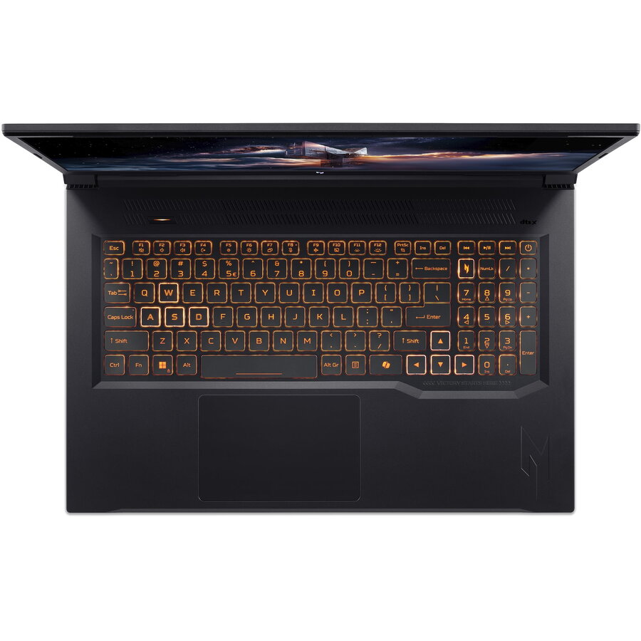 Laptop Acer Nitro V 17 ANV17-41-R27Z, 17.3 inch, QHD IPS, AMD Ryzen AI 7-260H, 32GB RAM, 1TB SSD, Nvidia GeForce RTX 5060 8GB, Windows 11 Home, Negru