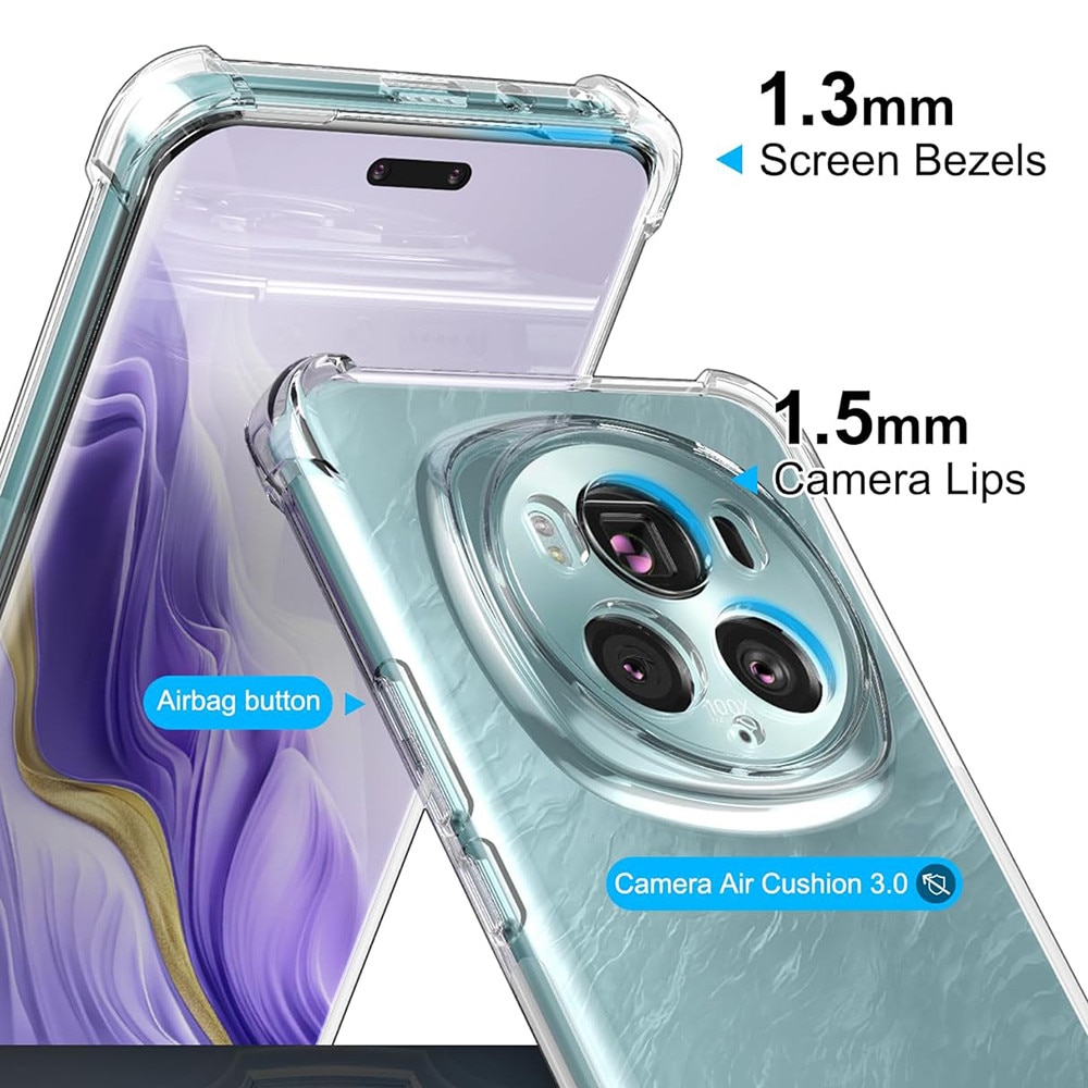 Husa Honor Magic6 Pro Techsuit Shockproof Clear Silicone, transparenta