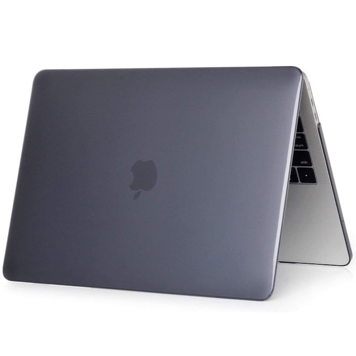 Husa Protectie Lucioasa, Compatibila cu MacBook Air 13" Retina Display/M1, Ultra-Slim, Negru