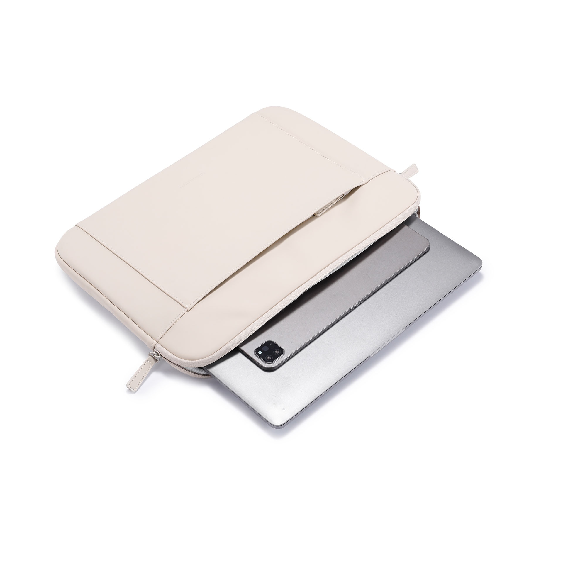 Husă pentru laptop Kingsons Soft Touch, 14'', bej