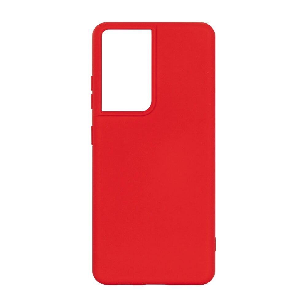 Husa din Silicon Soft Touch pentru Samsung Galaxy S21 Ultra 6.8", Rosu