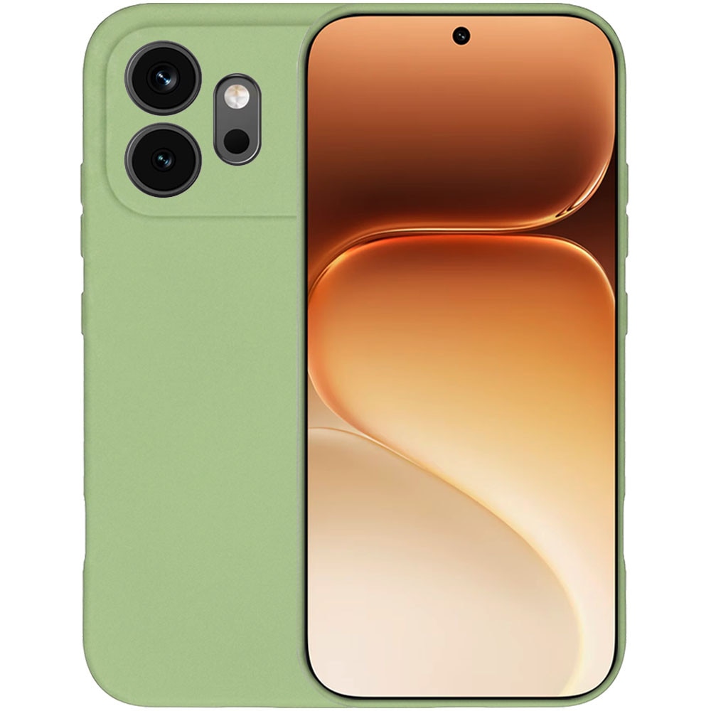 Husa pentru Honor 600, Color Shield, Interior de catifea, Suprafata aderenta, Protectie antisoc, Margini ridicate, Regular Fit, Silicon, Verde masliniu