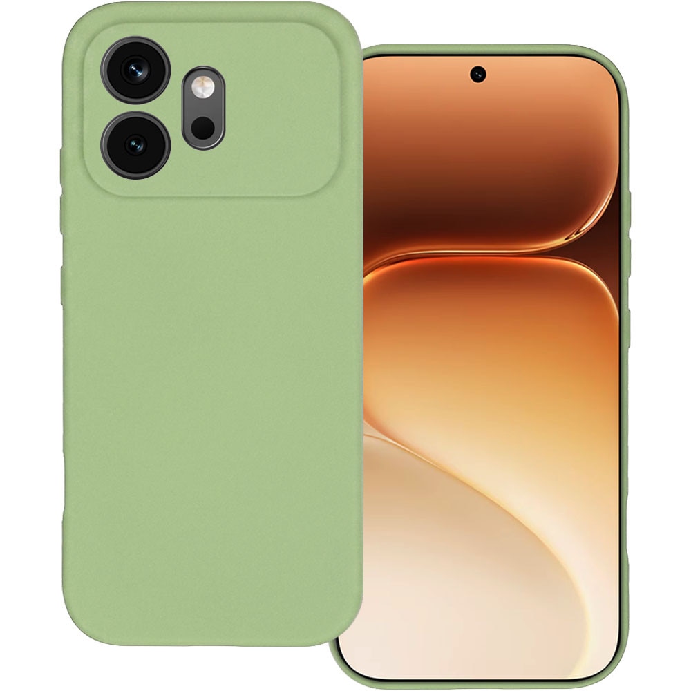 Husa pentru Honor 600, Color Shield, Interior de catifea, Suprafata aderenta, Protectie antisoc, Margini ridicate, Regular Fit, Silicon, Verde masliniu