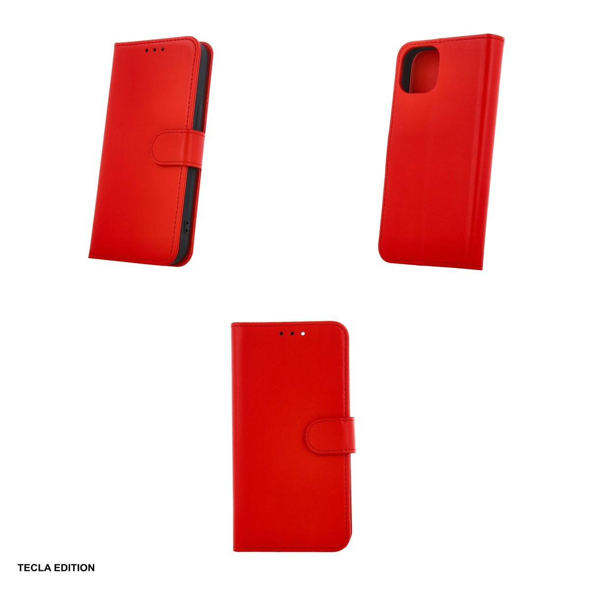 Husa Smart Classic pentru Xiaomi Redmi 14C, Redmi 14C 5G, tip carte cu inchidere magnetica, Rosu