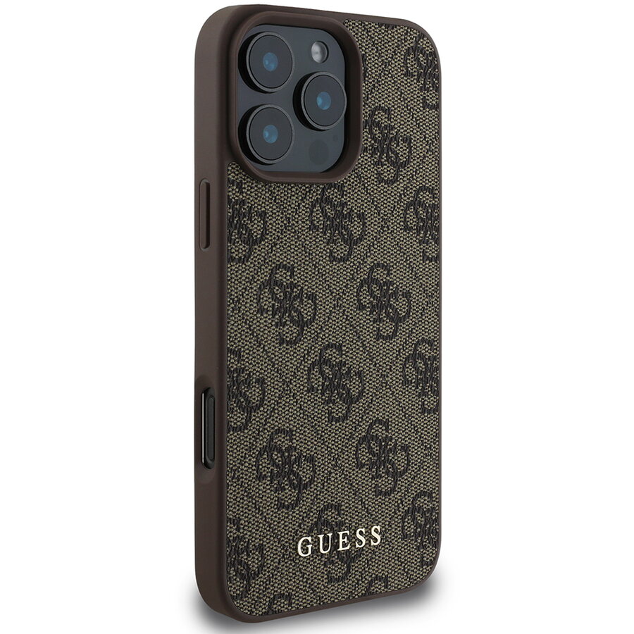 Husa pentru iPhone 16 Pro - Guess Hardcase 4G Classic (GUHCP16LG4GFGR) - Black