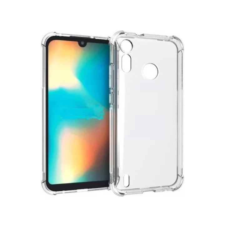 Husa Compatibil cu Telefon, compatibila cu Motorola Moto E6S, Protectie antisoc, Silicon Ultra Slim High Tech, Transparenta