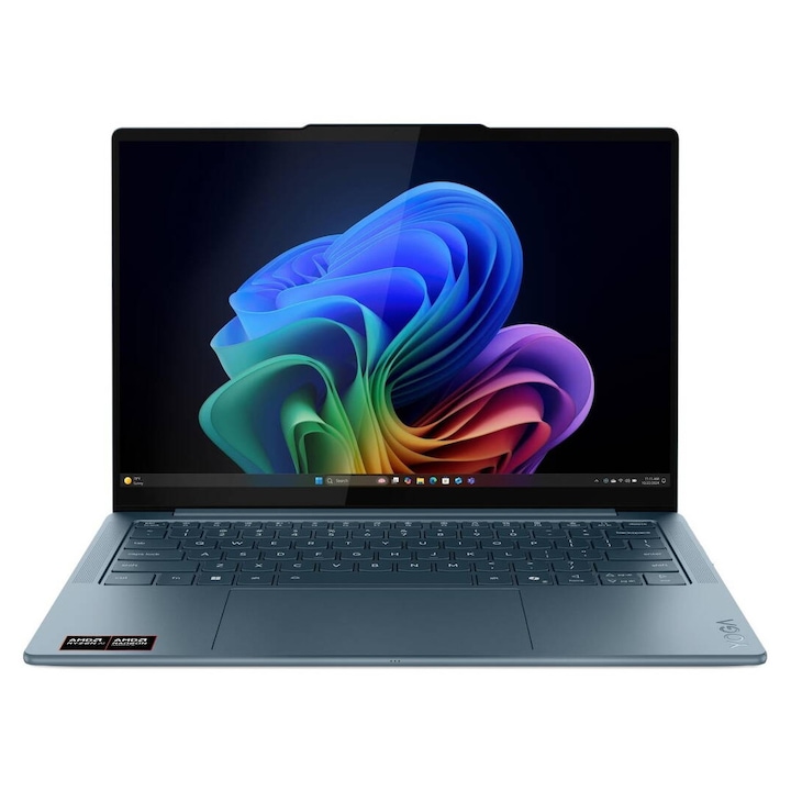 Laptop Lenovo Yoga Slim 7 WUXGA 14 inch AMD Ryzen AI 5 330 16GB 512GB SSD Windows 11 Home Tidal Teal