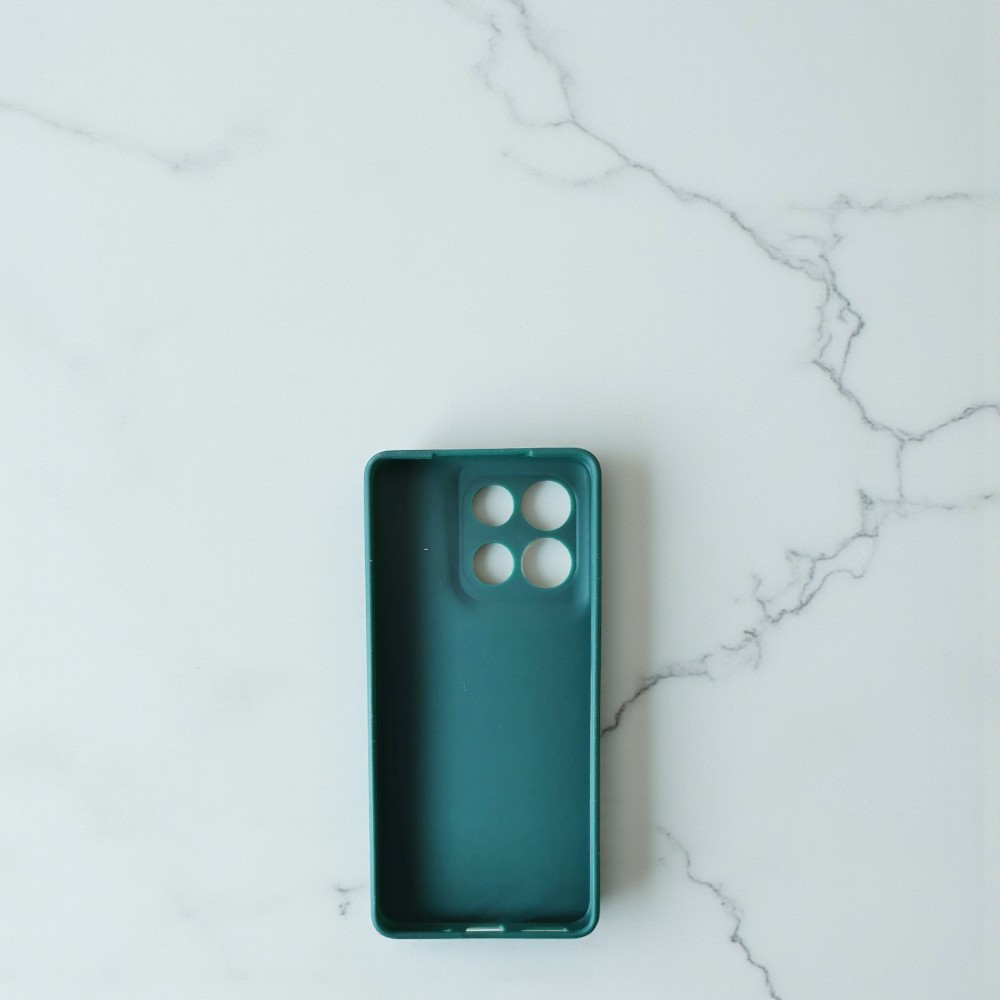 Husa Jelly G-Tech Silicone Compatibil cu Motorola Moto G86, Decupaje precise, Flexibila, Protectii Camere, Verde Inchis
