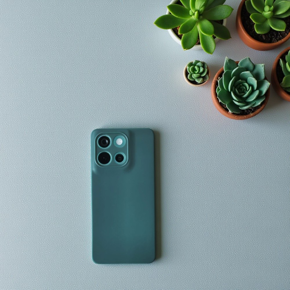 Husa Jelly G-Tech Silicone Compatibil cu Motorola Moto G86, Decupaje precise, Flexibila, Protectii Camere, Verde Inchis