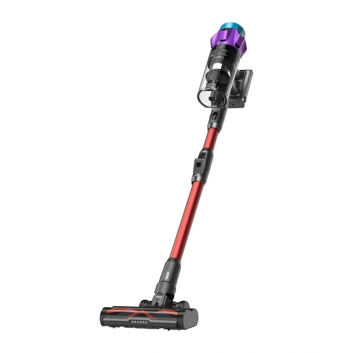 Aspirator Vertical fara Fir ULTENIC U18 PRO Afisaj LED 1.0L Filtru HEPA 600W Negru/Rosu/Violet