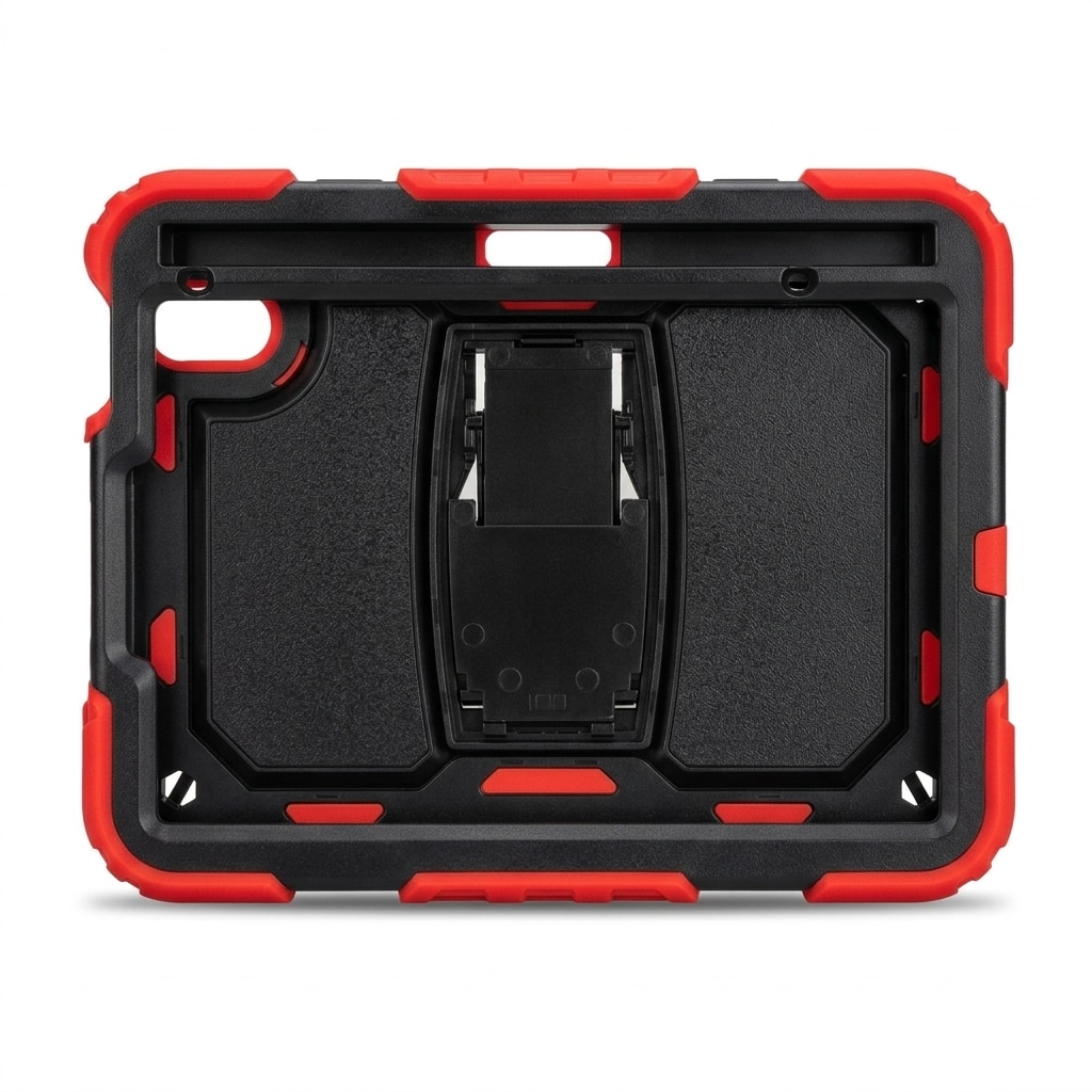Husa antisoc tableta pentru iPad Mini 6 8.3", suport pliabil, curea, rosu