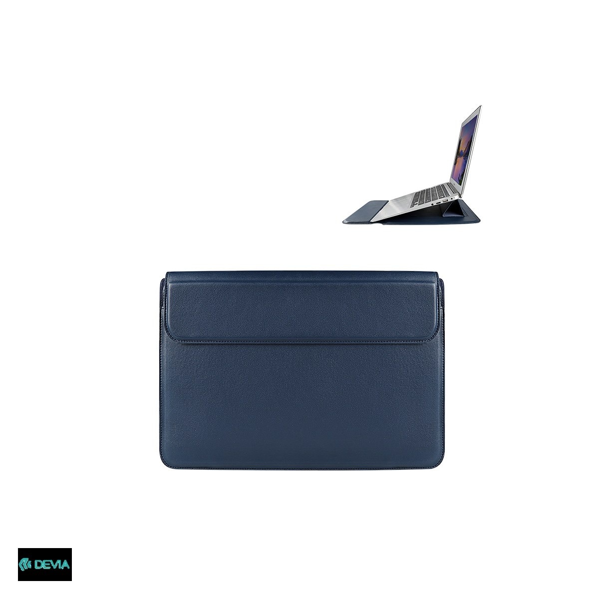 Husa laptop Devia Ultra-Thin 15.4", Albastru