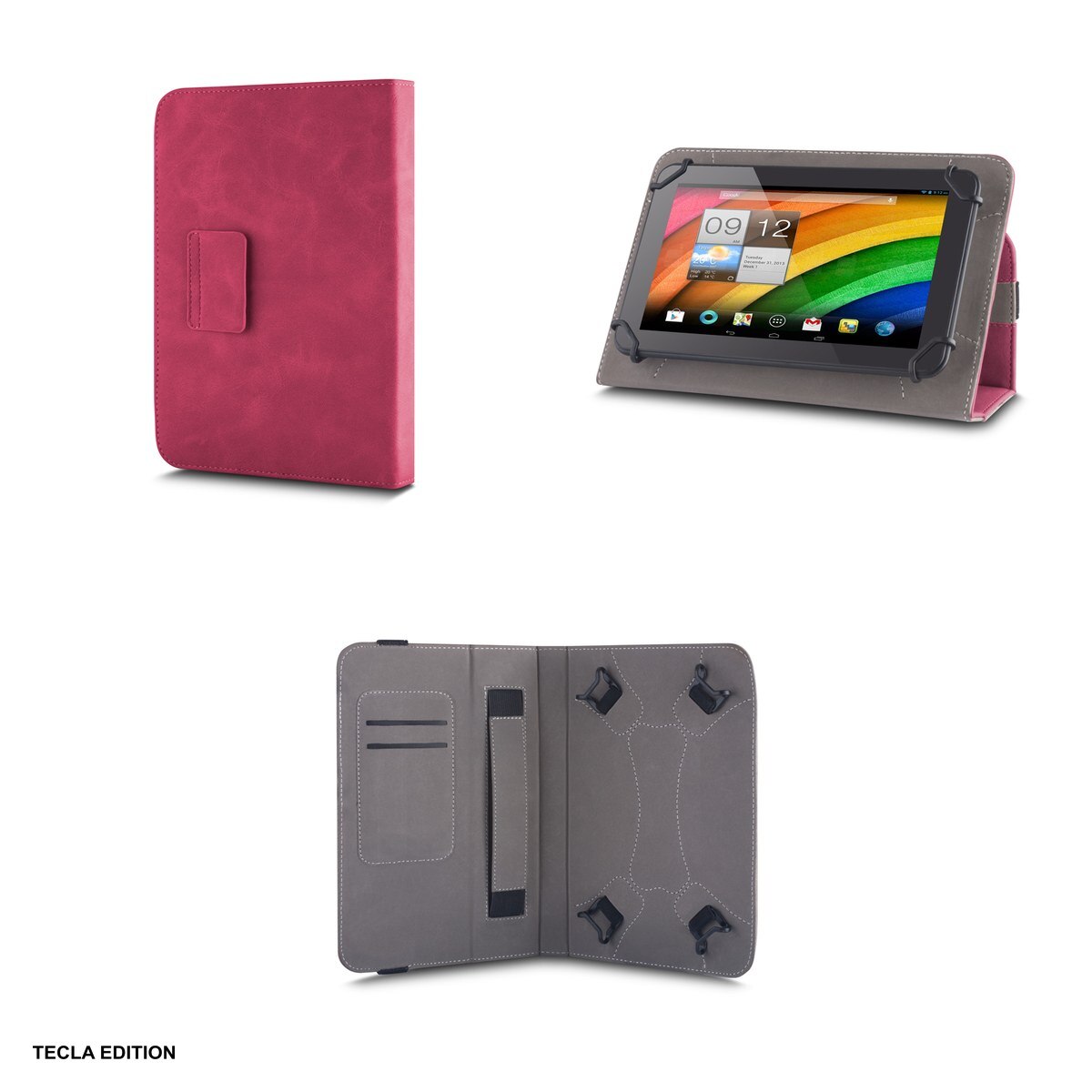 Husa tableta Fantasia pentru tablete 7-8", Roz inchis
