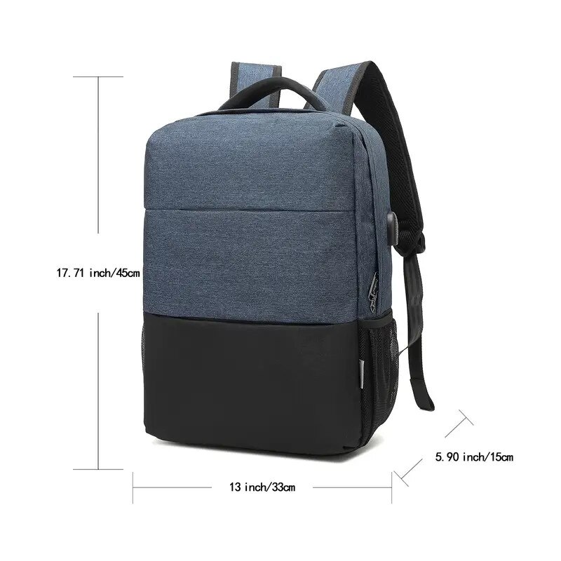 Rucsac laptop, 16 inch, impermeabil, din nylon, culoare solida