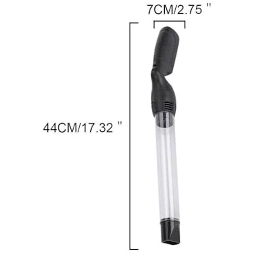 Aspirator portabil pentru insecte K0443-emagCJ-30193, extra lung cu maner, iluminare LED, forta de aspirare -0,4 kPa, negru/alb