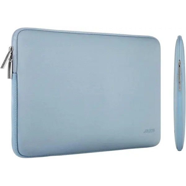 Husa pentru laptop 13 inch IZO-CJ-K0502, cu burete neopren si interior din fleece, include borseta pentru accesorii, albastru deschis, 33 x 23.5 x 2.5 cm, compatibila cu MacBook Air/Pro 13 / Surface Pro / iPad Pro 12.9