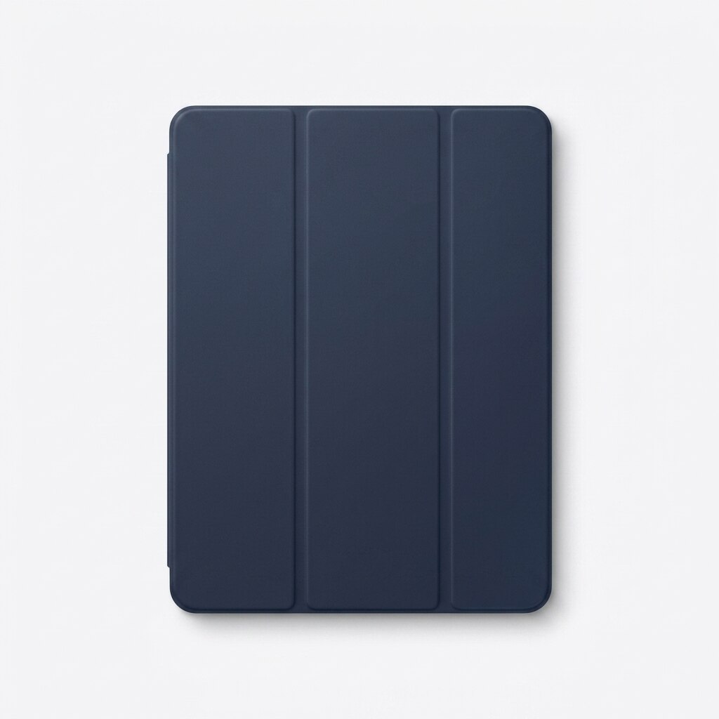 Husa tip carte pentru iPad Air 10.9 / Pro 11 inch, spate transparent, bleumarin