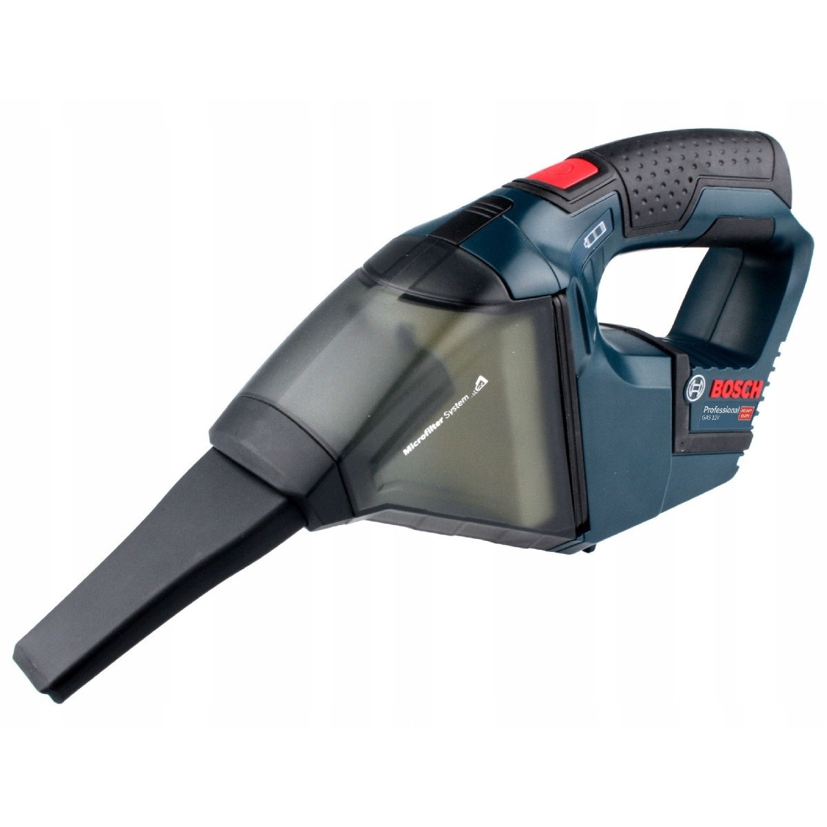 Aspirator cu acumulator Bosch GAS 10,8V, 15l/s, 0,35l, filtru plat, duza rosturi