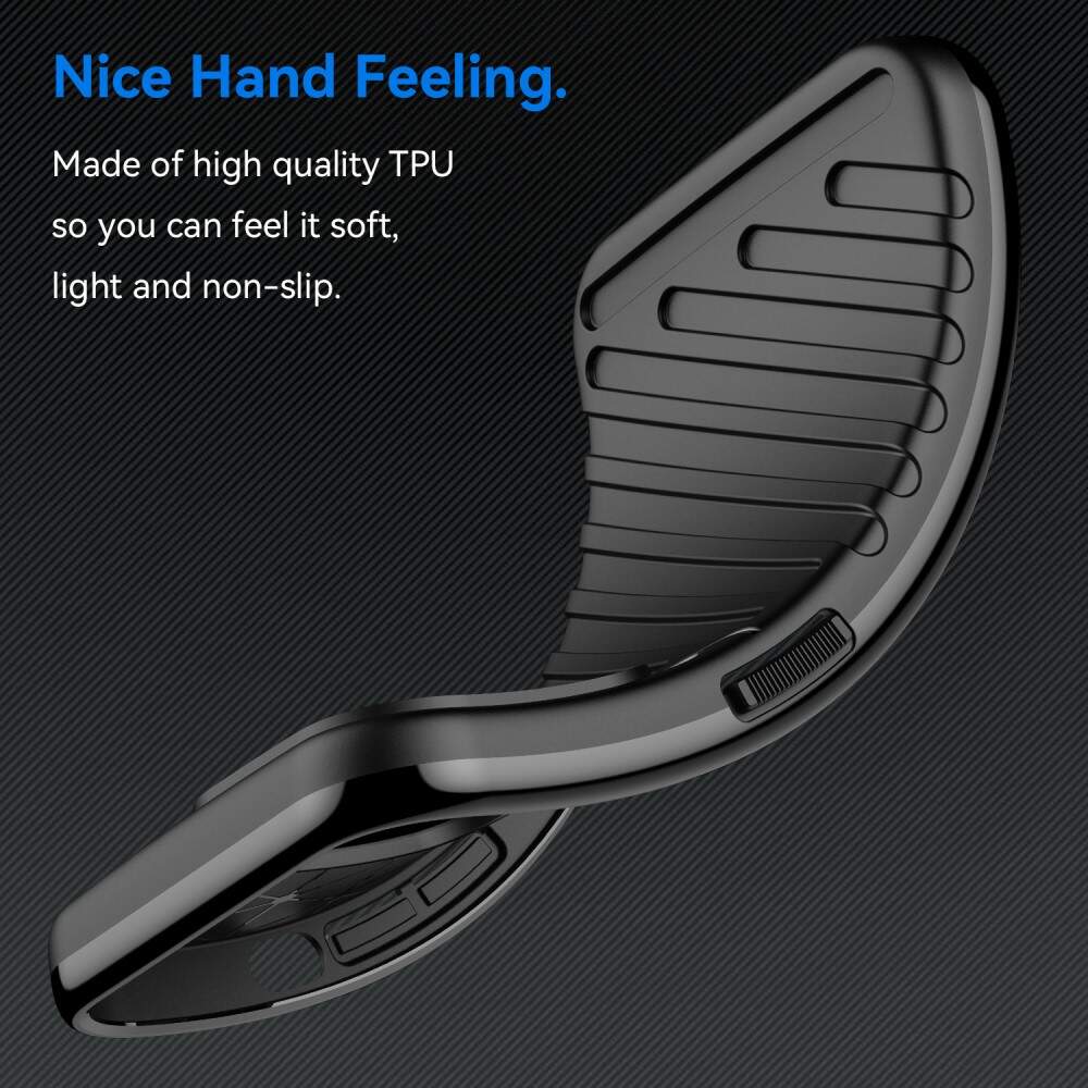 Husa Carbon Design, pentru Poco X3/ X3 Pro, rezistenta la socuri, Shield Thunder, Negru