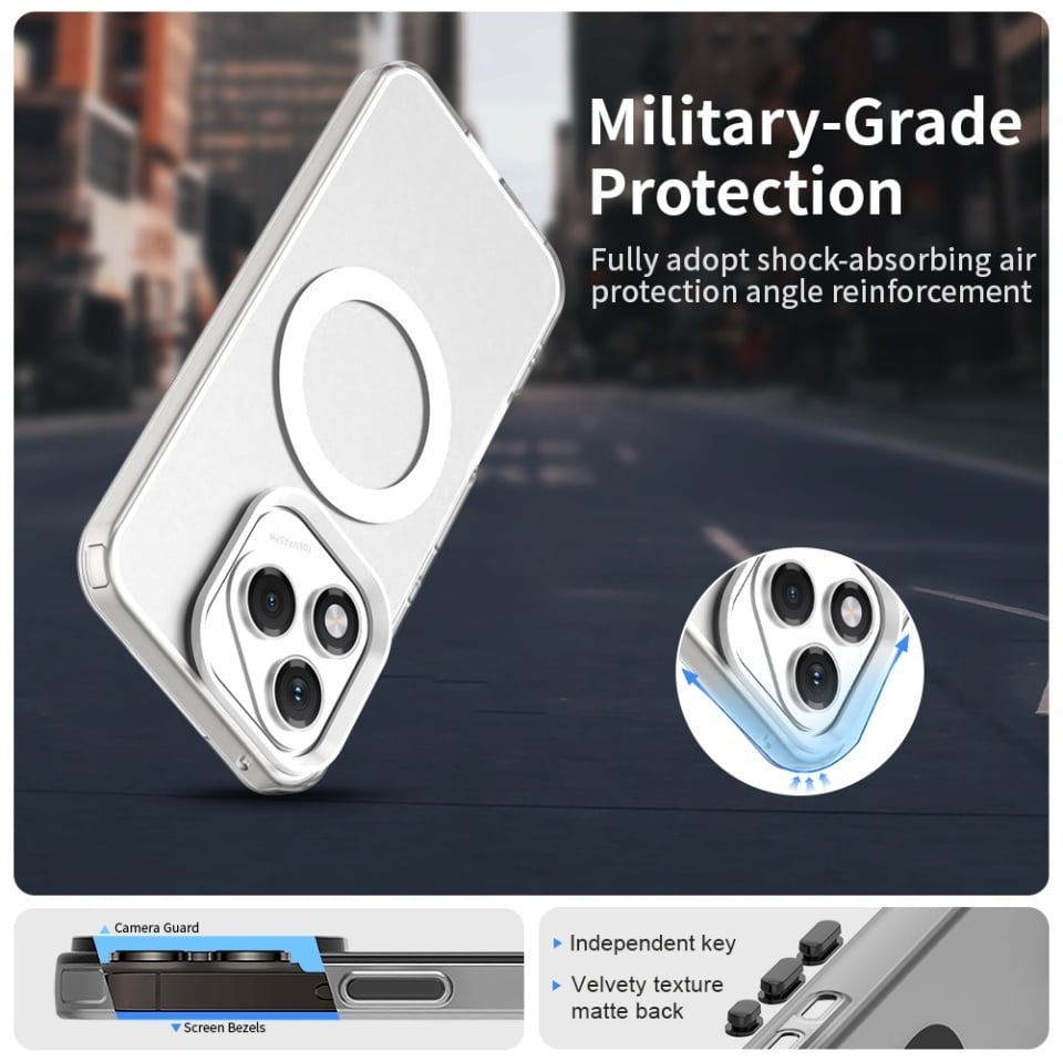 Husa pentru Honor 400 Lite, SKYDDAR INOVATION, CandyCase, Magsafe, set cu sticker, Alb