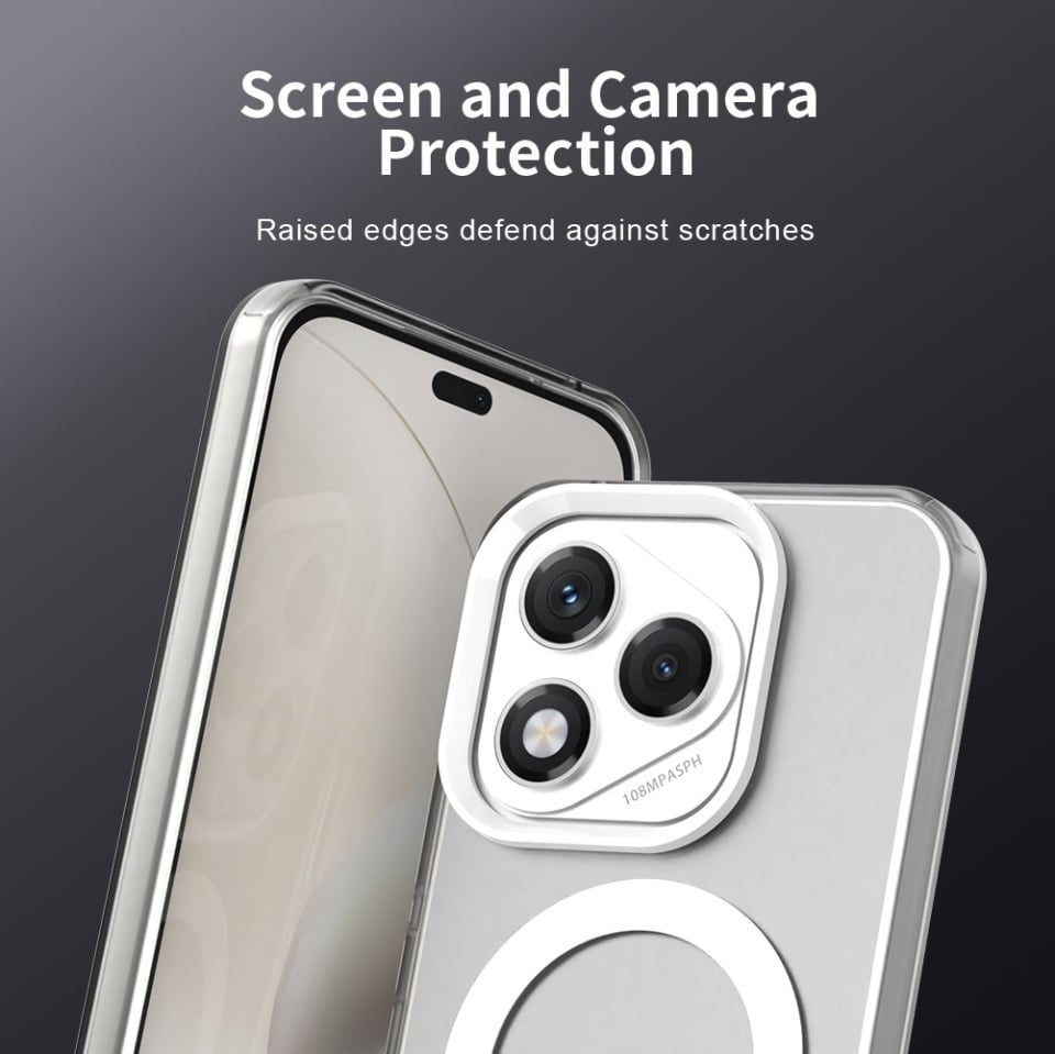 Husa pentru Honor 400 Lite, SKYDDAR INOVATION, CandyCase, Magsafe, set cu sticker, Alb