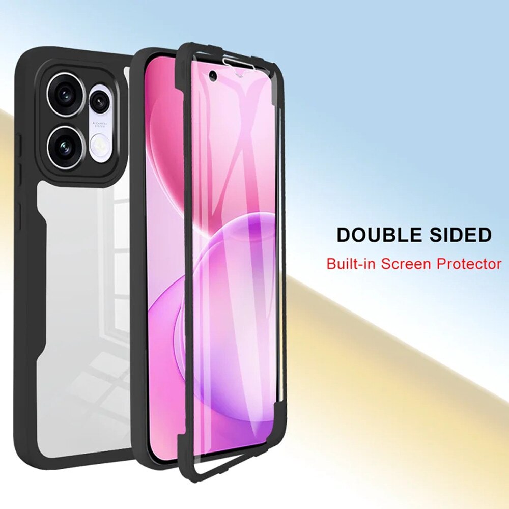 Set 360: Husa cu folie integrata pentru Oppo Reno 16 5G / Reno 16 Pro 5G Protectie 360 fata / spate - mov