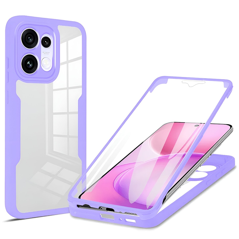Set 360: Husa cu folie integrata pentru Oppo Reno 16 5G / Reno 16 Pro 5G Protectie 360 fata / spate - mov