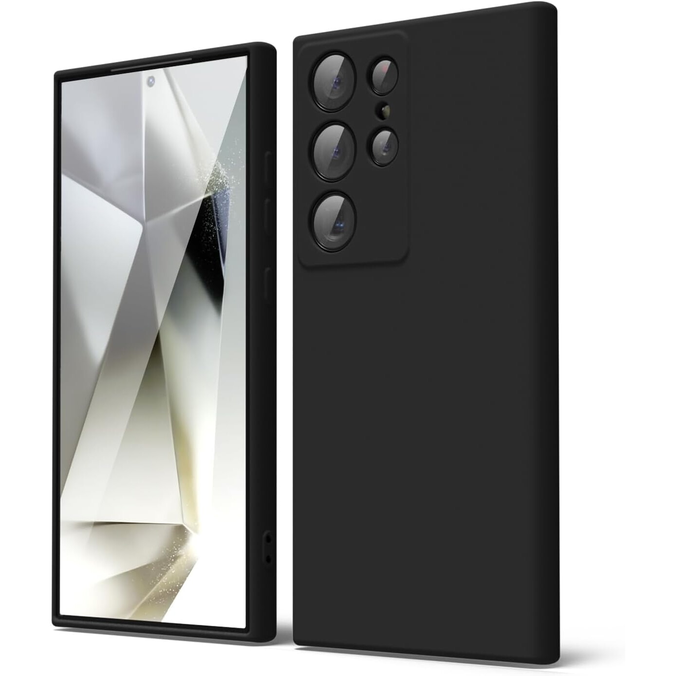Husa telefon Anccer, pentru Samsung Galaxy S24 Ultra, silicon, negru