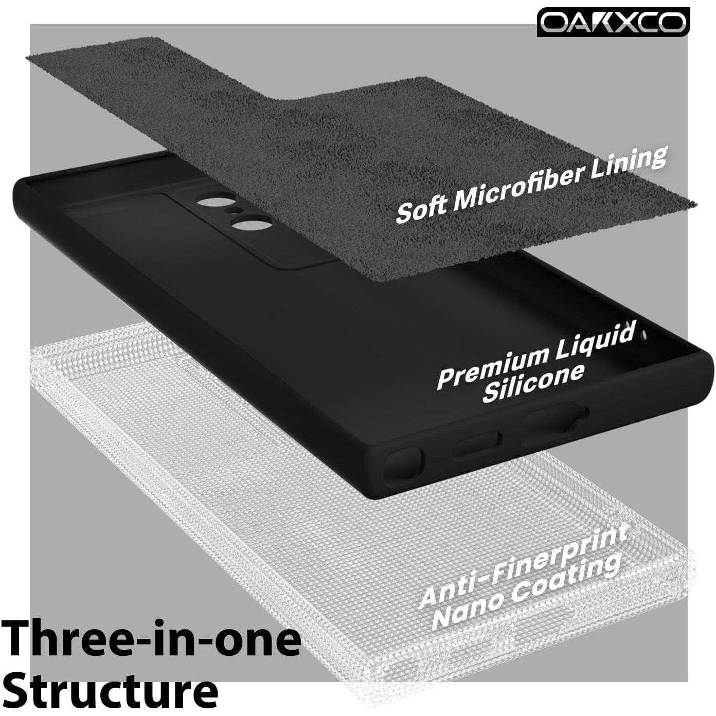 Husa telefon Anccer, pentru Samsung Galaxy S24 Ultra, silicon, negru
