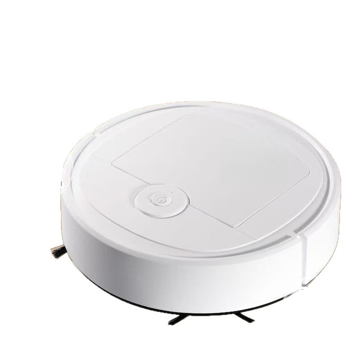 Robot de curatare a podelei, aspirator, alb, dispozitiv inteligent USB, eficient pentru par si resturi