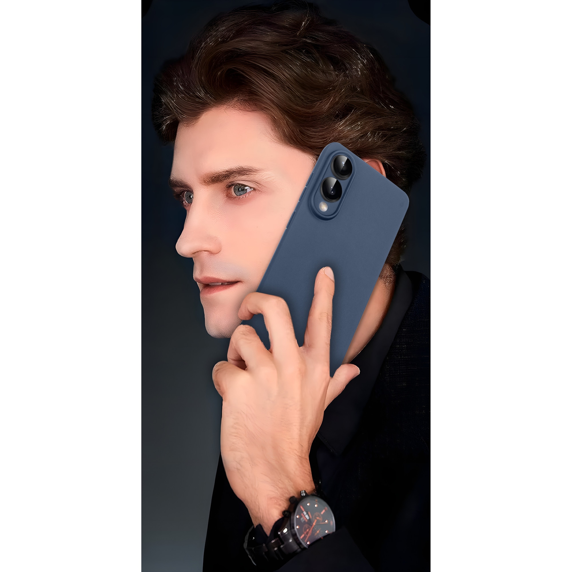 Husa telefon ERBORD pentru Samsung Galaxy S25 Edge, TPU mat, granat, compatibila cu incarcatoare inductive, dimensiuni precise