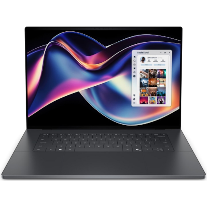 Laptop Dell XPS 16 DA16260 WLED 2K 16 inch Intel Core Ultra 7 355 16GB 1TB SSD Windows 11 Pro Graphite