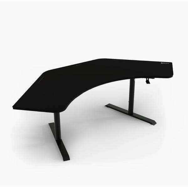 Birou Gaming Arozzi Arena Angelo Pure Black 225 x 71 x 71-81 cm, MDF (Negru)